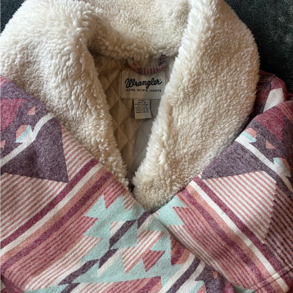 Wrangler Sherpa Lined Aztec Jacket - Picture 1 of 2